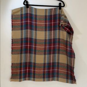 Plaid infinity scarf